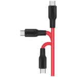 hoco. USB kabl za iPhone, silikonski, 1.2 met., 2 A, crno/crvena - X21 Silicone Lightning, Black/Red - Image 3
