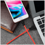 hoco. USB kabl za iPhone, silikonski, 1.2 met., 2 A, crno/crvena - X21 Silicone Lightning, Black/Red - Image 5