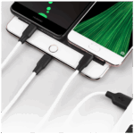 hoco. USB kabl, 3in1, microUSB, type C, Lightning, 1.2 met., 2 A - X21 Silicone 3in1, Black/White - Image 5