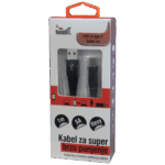 MeanIT USB kabl za smartphone USB type C, 5 A - Kabel USB za brzo punjenje