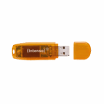 (Intenso) USB Flash drive 64GB Hi-Speed USB 2.0, Rainbow Line, ORANGE - USB2.0-64GB/Rainbow - Image 2