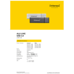 (Intenso) USB Flash drive 64GB Hi-Speed USB 2.0, ALU Line - USB2.0-64GB/Alu-a - Image 3