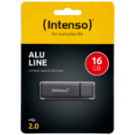 (Intenso) USB Flash drive 16GB Hi-Speed USB 2.0, ALU Line - USB2.0-16GB/Alu-a