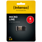 (Intenso) USB Flash drive 4GB Hi-Speed USB 2.0, Micro Line - ML4