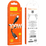 hoco. USB kabl za smartphone, type C, 100W, crna - X96 Hyper, 100W, Crni - Image 6