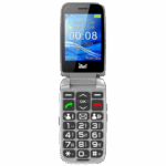 MeanIT Telefon mobilni, 2.8" ekran, Dual SIM, SOS tipka - SENIOR FLIP MAX Red