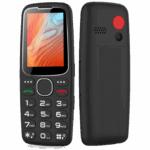 MeanIT Telefon mobilni, 2.4" zaslon, SOS tipka, crni - Senior 10 Plus, Crni