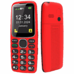 MeanIT Telefon mobilni, 2.4" zaslon, SOS tipka, crveni - Senior 10 Plus, Crveni