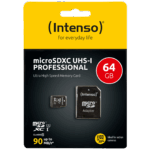 (Intenso) Micro SDHC/SDXC kartica 64GB Class 10, UHS-I +adapter, Pro - MicroSD 64GB Class10 UHS-I Pro