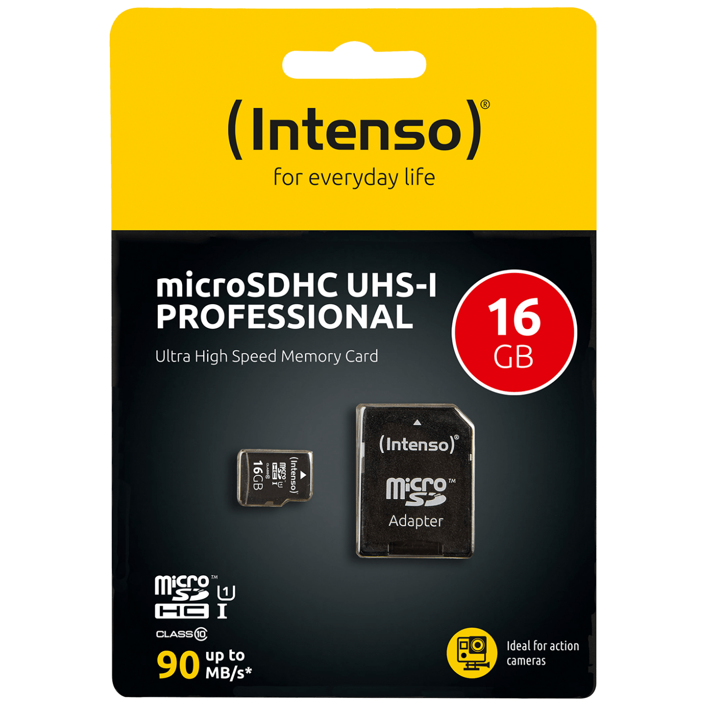9190_1686171240py34fsoolk (Intenso) Micro SDHC/SDXC kartica 16GB Class 10, UHS-I +adapter, Pro - MicroSD 16GB Class10 UHS-I Pro - Image 1