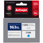 Activejet Tinta za printer, HP 963XL, 3JA27AE, 25 ml., Cyan - AH-963CRX