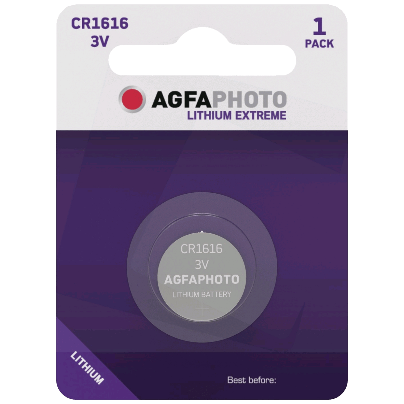 Agfa Baterija litijska, CR1616, 3V, dugmasta, blister 1 kom. - CR1616 B1 Agfa Baterija litijska, CR1616, 3V, dugmasta, blister 1 kom. - CR1616 B1 - Image 1