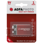Agfa Zinc baterije, 6F22, 9 V, blister 1 kom. - 9V B1
