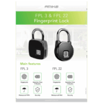 Amiko Lokot/katanac sa otiskom prsta ( fingerprint ), IP66 - FPL-22 - Image 2