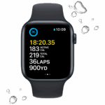 Apple SAT pametni, 1.78" LTPO OLED zaslon, vodootporan BT, WiFi - Watch SE 2022 44mm Midnight AC - Image 2