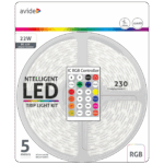 Avide LED traka sa daljinskim upravljačem,RGB,22W,12V,5 met.,IP65 - ABLSBL12V5050-30RGB-IC65