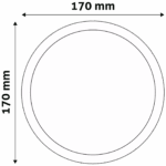 Avide Plafonjera LED, 12W, 950 lm, 4000K, IP20 - ACSMNW-R-12W-ALU - Image 3
