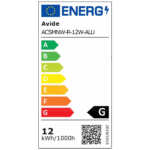 Avide Plafonjera LED, 12W, 950 lm, 4000K, IP20 - ACSMNW-R-12W-ALU - Image 4
