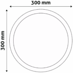 Avide Plafonjera LED, 24W, 2000 lm, 4000K, IP20 - ACSMNW-R-24W-ALU - Image 3