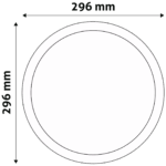 Avide Plafonjera LED, ugradna, 24W, 2000 lm, 4000K, IP20 - ACRPNW-R-24W-ALU - Image 3