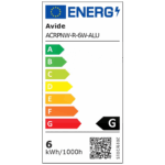 Avide Plafonjera LED, ugradna, 6W, 420 lm, 4000K, IP20 - ACRPNW-R-6W-ALU - Image 4