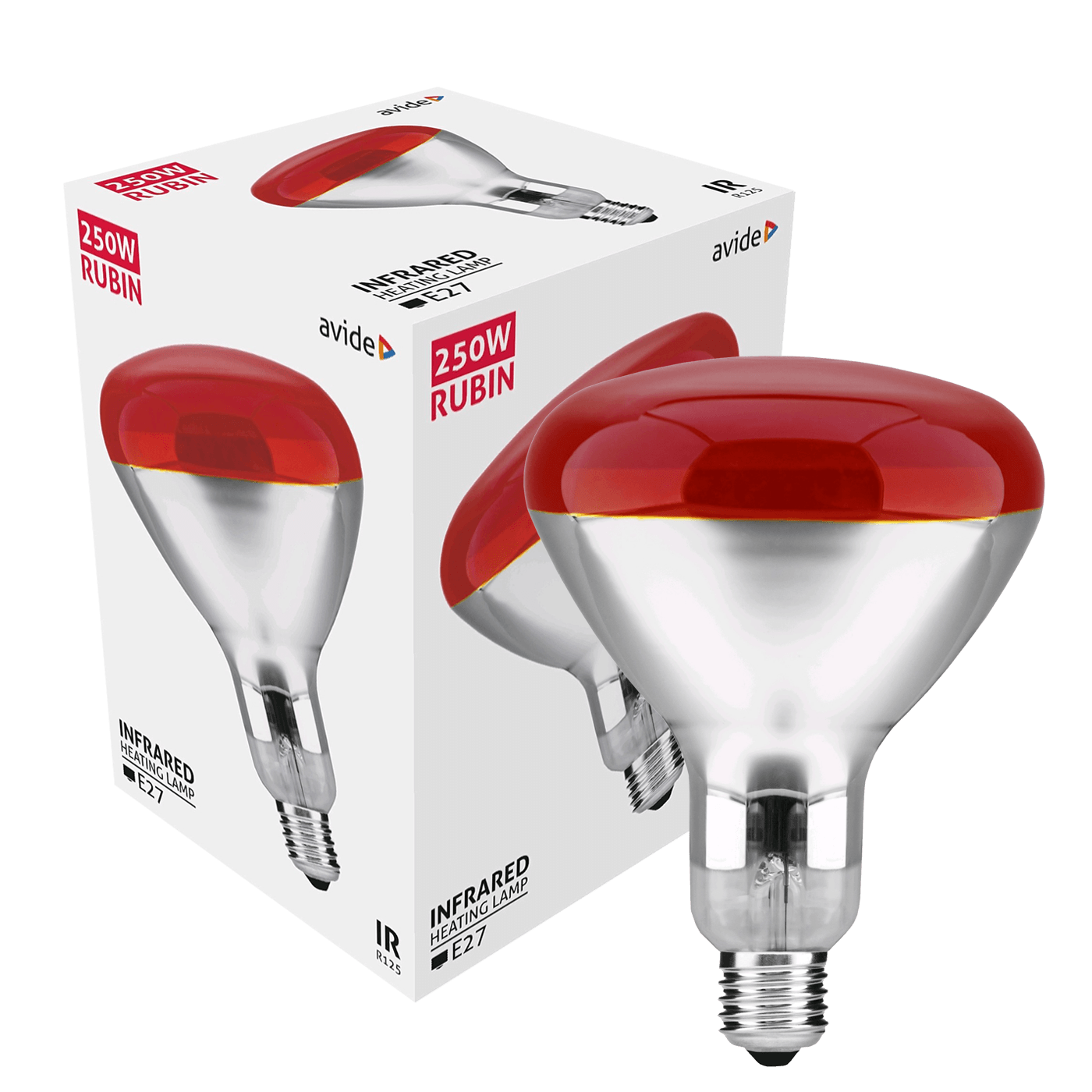 Avide Sijalica, 250W, E27, Infra Red, IP20 - ASIR27-250W-R Avide Sijalica, 250W, E27, Infra Red, IP20 - ASIR27-250W-R - Image 1