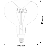 Avide Sijalica, LED 6W, E27, 2700K, 360°, 230V AC - Jumbo Smoky 6W E27 - Image 3