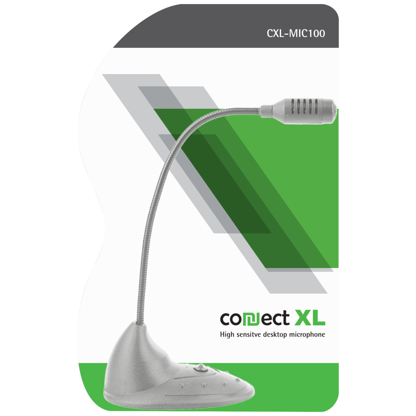 Connect XL Mikrofon za PC sa postoljem, konekcija Jack 3,5mm - CXL-MIC100 Connect XL Mikrofon za PC sa postoljem, konekcija Jack 3,5mm - CXL-MIC100 - Image 1