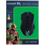Connect XL Miš optički, 2400dpi GAMER, USB, 6 tipki - CXL-MG500