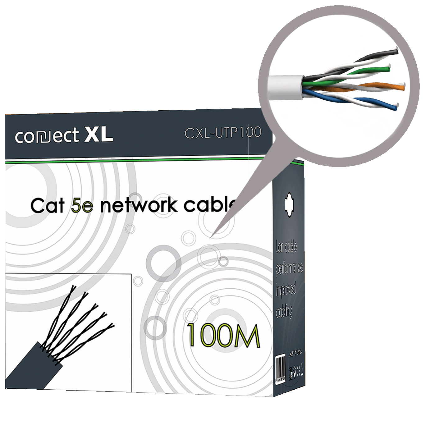 Connect XL Mrežni UTP CAT5E kabl na pak 100 met - CXL-UTP100 Connect XL Mrežni UTP CAT5E kabl na pak 100 met - CXL-UTP100 - Image 1
