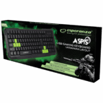 Esperanza Tastatura, gaming, USB, Aspis Green - EGK102G - Image 2