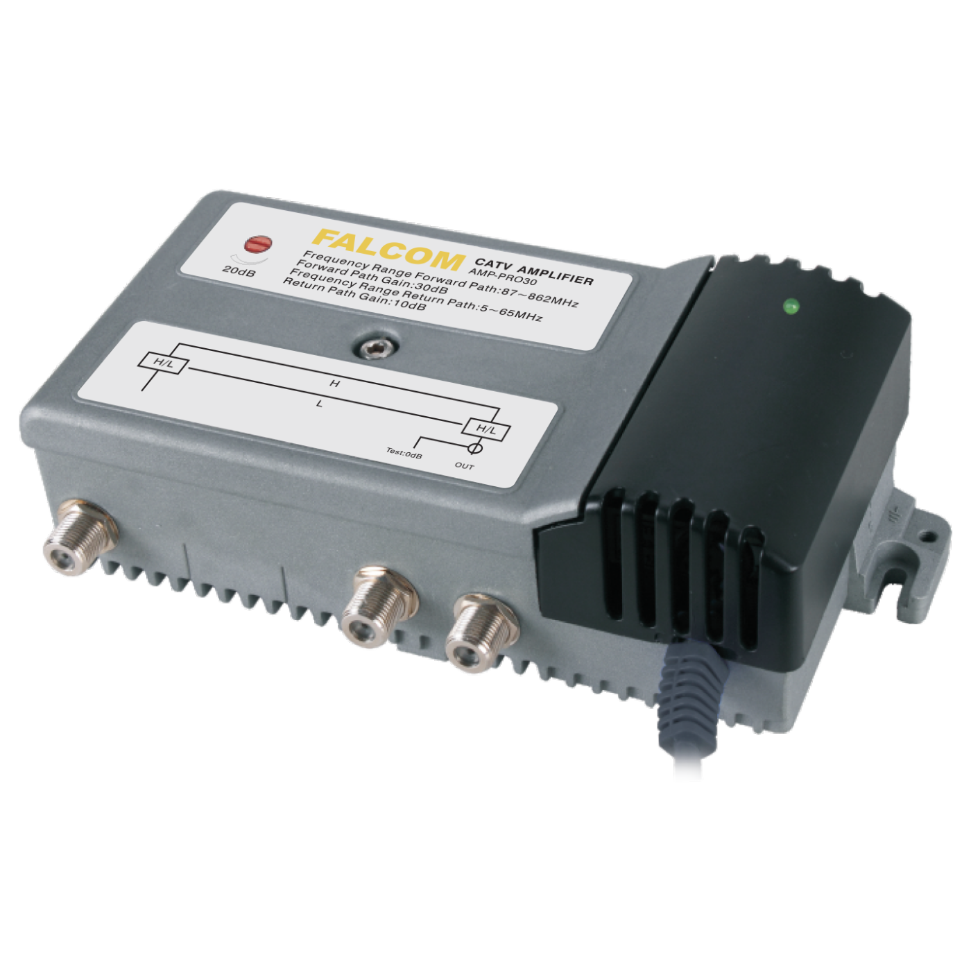 Falcom Distribucijsko pojačalo 30db sa povratnim pojasom - AMP-PRO30 Falcom Distribucijsko pojačalo 30db sa povratnim pojasom - AMP-PRO30 - Image 1