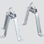 Falcom Pocinčani držači stuba udaljenost od zida 38cm, set - NM-38 - Image 2