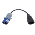Famatel Adapter, industrijski utikač / schuko utičnica, IP40, 25cm - 13000
