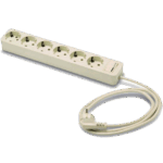 Famatel Produžni kabl 6 utičnica, 1.5m, prekidač, bijeli, 1.5mm² - 2518-PK6/1.5