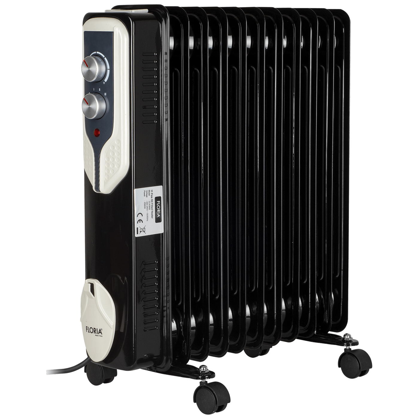 Floria Radijator uljni, 2500 W, 11 rebara - ZLN3666 Floria Radijator uljni, 2500 W, 11 rebara - ZLN3666 - Image 1