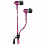 IRRADIO Slušalice, stereo sa rajfešlusom, 3.5 mm, pink - JERSEY ZIP P