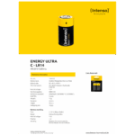 (Intenso) Baterija alkalna, LR14 / C, 1,5 V, blister 2 kom - Image 4