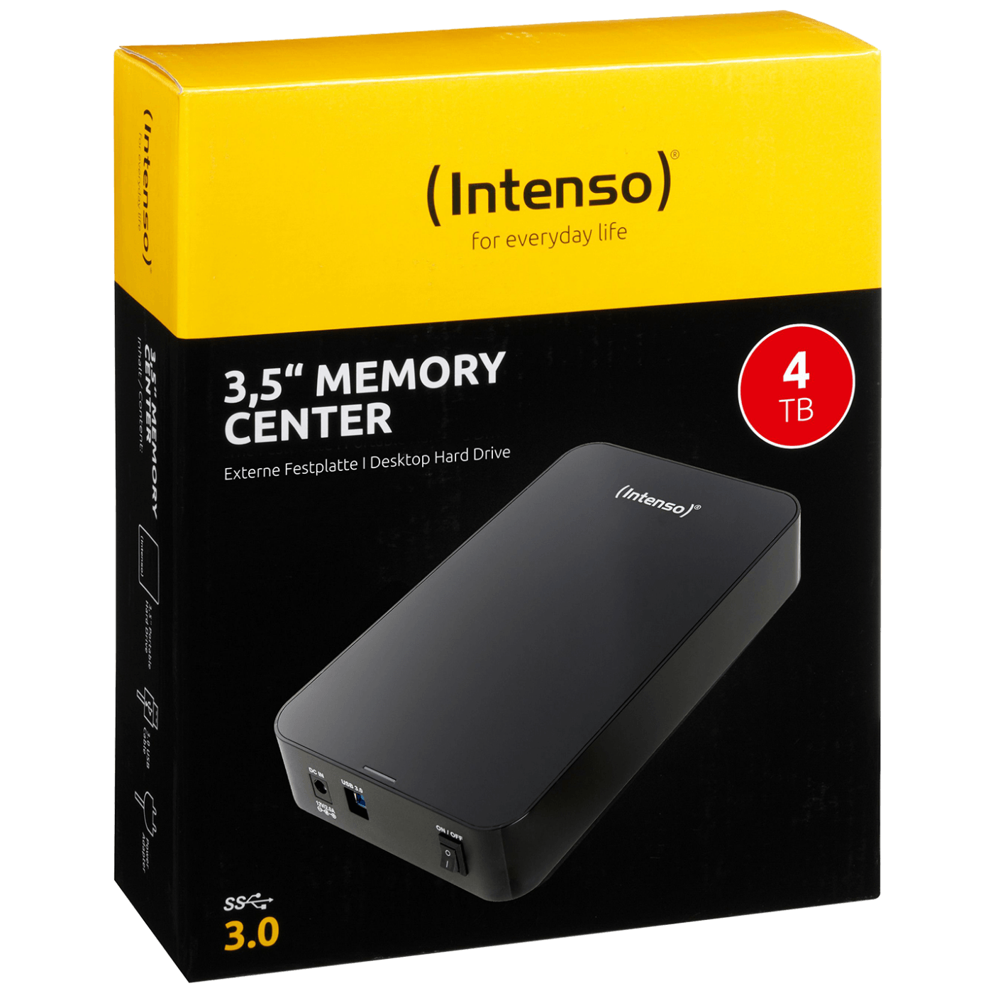 (Intenso) Eksterni HDD 3.5", kapacitet 4TB, USB 3.0, crna boja - HDD3.0-4TB/Memory-center (Intenso) Eksterni HDD 3.5", kapacitet 4TB, USB 3.0, crna boja - HDD3.0-4TB/Memory-center - Image 1