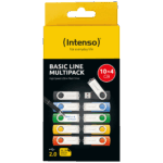 (Intenso) USB Flash Drive 4GB Hi-Speed, Basic Line, pakiranje 10 kom. - USB 2.0-10x4GB/Basic Line Multipack