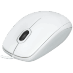 Logitech Miš optički, 800 dpi, 3 tipke, USB - B100 White