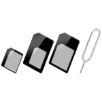 MeanIT Adapter, nano SIM, 3 in 1  - SIM ADAPTER 3U1