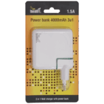 MeanIT Punjač prijenosni za mobitele + LED svjetiljka, 4000mAh - POWER BANK 4000mAh, 3IN1