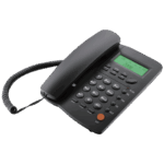 MeanIT Telefon stolni, LCD zaslon, ID broja, handsfree, crna - ST-300 Black
