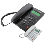 MeanIT Telefon stolni, LCD zaslon, ID broja, handsfree, crna - ST-300 Black - Image 2