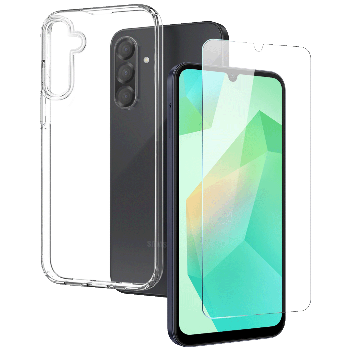 NN-Su Combo Maska za Samsung A26 5G sa sa zaštitom ekrana - A26 TPU Phone Case;Tempered Glass NN-Su Combo Maska za Samsung A26 5G sa sa zaštitom ekrana - A26 TPU Phone Case;Tempered Glass - Image 1