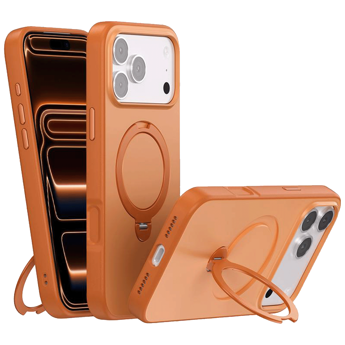 NN-Su Maska sa rotirajućim držačem za iPhone 17 Pro,Magsafe,orange - iPhone 17 Pro Rotation Holder-0 NN-Su Maska sa rotirajućim držačem za iPhone 17 Pro,Magsafe,orange - iPhone 17 Pro Rotation Holder - Image 1