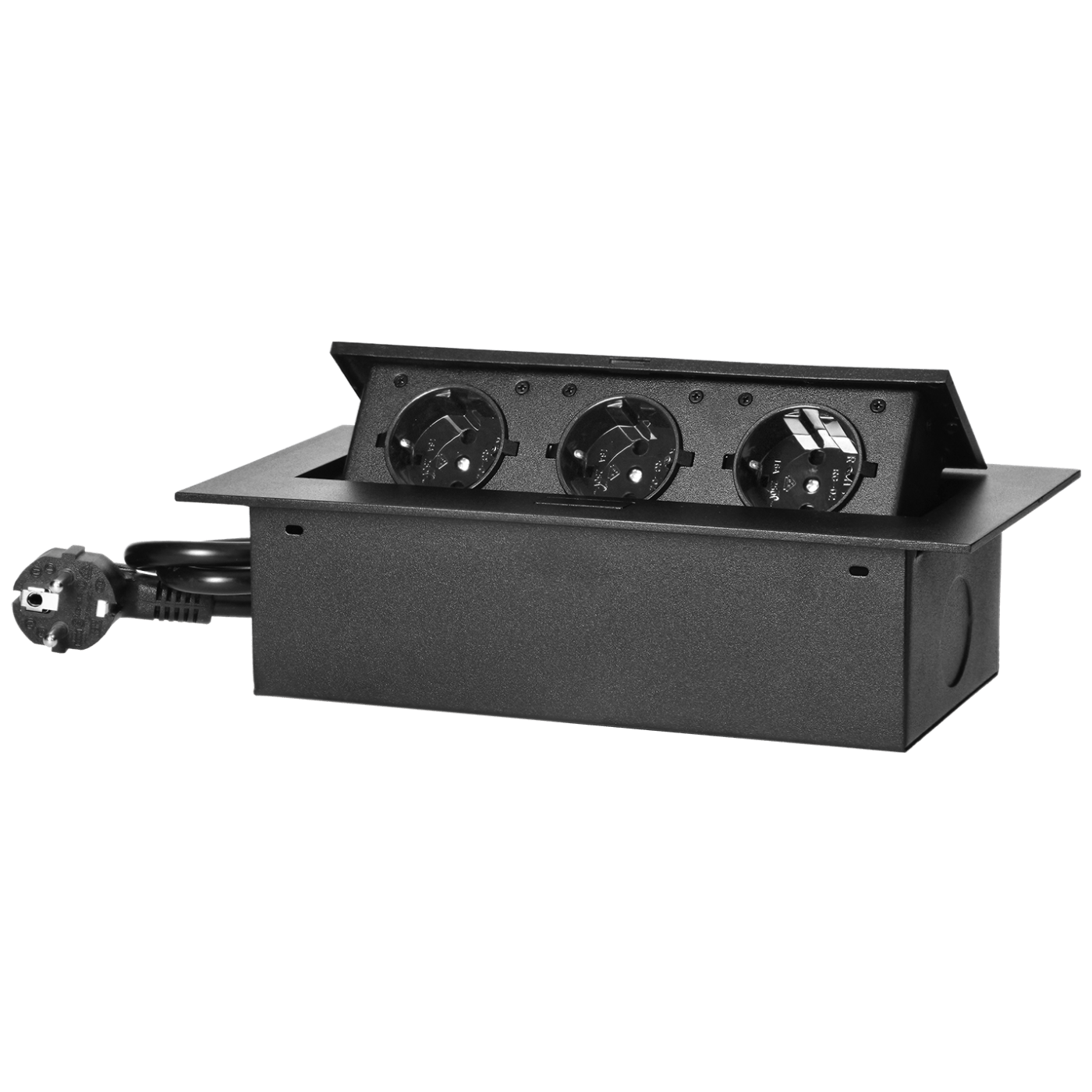 Orno Produžni kabel sa 3 x Schuko utičnice, ugradbena - OR-AE-1372(GS)/B Orno Produžni kabel sa 3 x Schuko utičnice, ugradbena - OR-AE-1372(GS)/B - Image 1