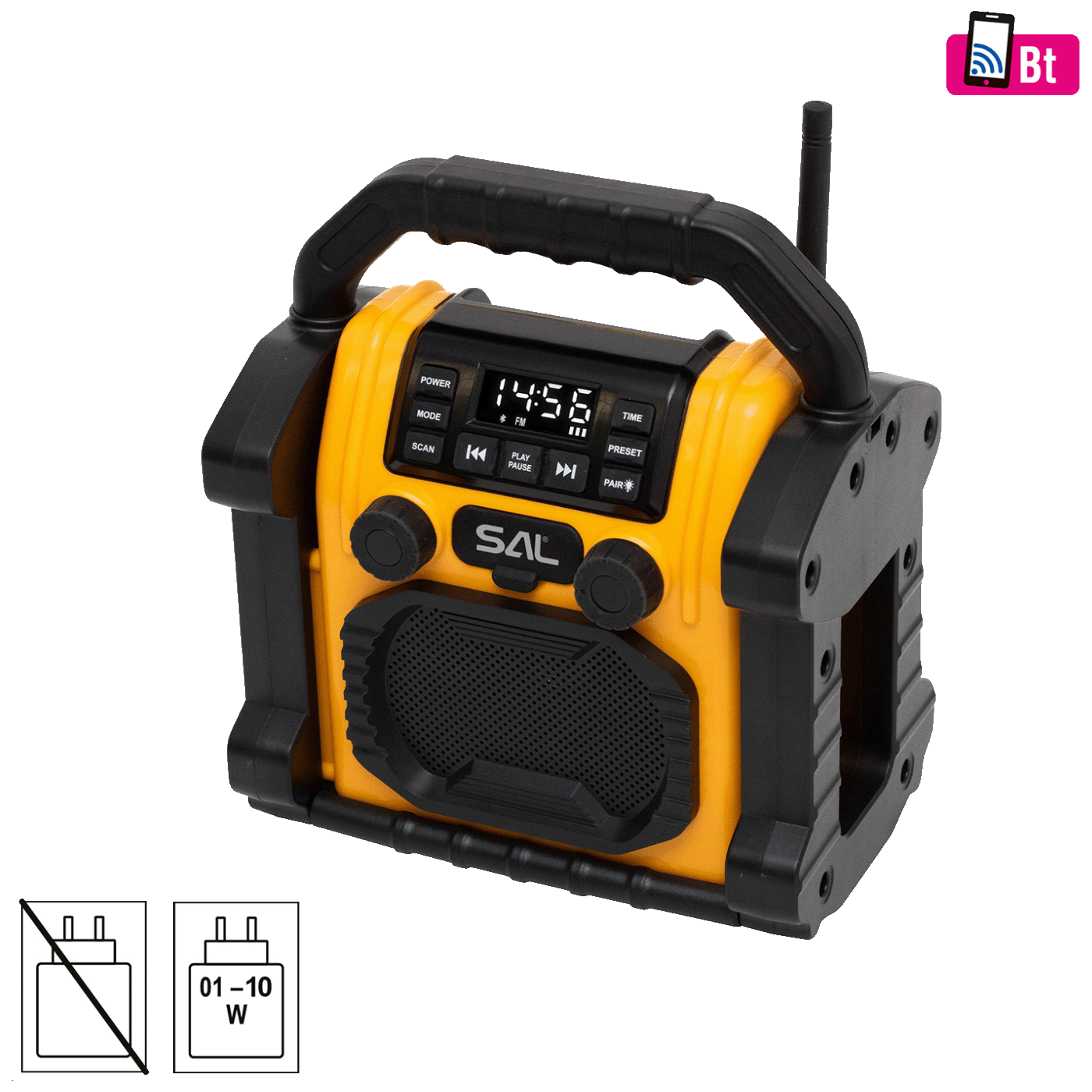 SAL Zvučnik bežični, Bluetooth, Power Bank, FM, 10W - BTWORKPRO SAL Zvučnik bežični, Bluetooth, Power Bank, FM, 10W - BTWORKPRO - Image 1