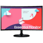 Samsung Monitor 27", Zakrivljeni, FullHD, HDMI, VGA - LS27C364EAUXEN